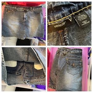 Venezia / Lane Bryant Size 16 Denim Skort EUC